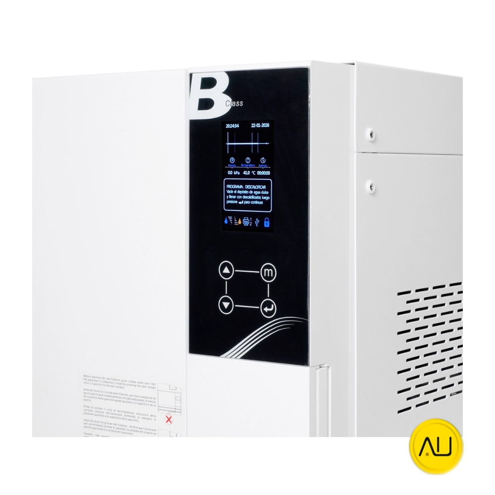 tienda-venta-servicio-tecnico-especializado-tattooclaves-autoclave-icanclave-d-pro-plus-18-detalle-frontal-menu Detalle frontal menú autoclave D Pro Plus 12 y 18 de IcanClave en venta para comprar en la tienda de Tattooclav.es