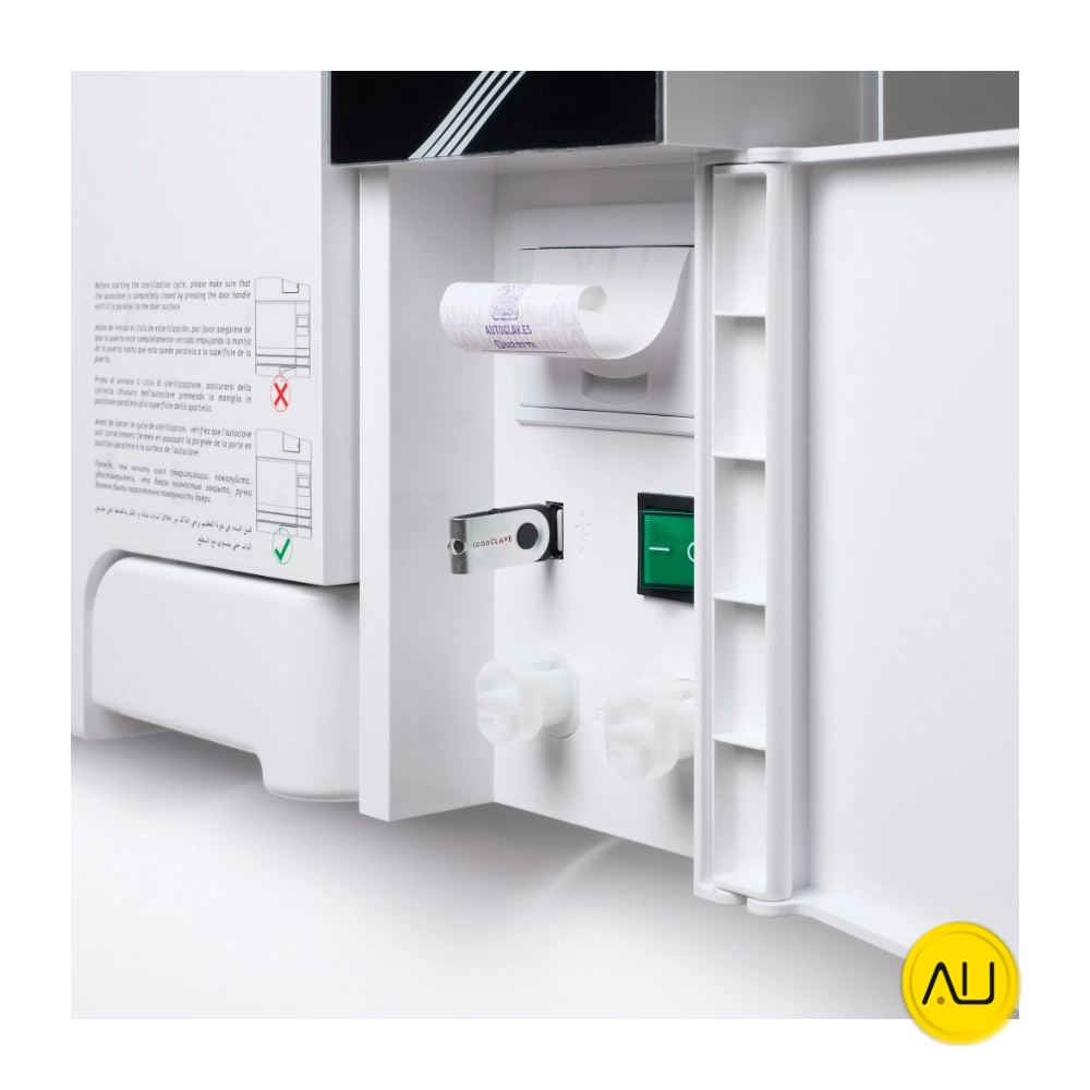 tienda-venta-servicio-tecnico-especializado-tattooclaves-autoclave-icanclave-d-pro-plus-18-detalle-frontal-perspectiva Detalle frontal perspectiva autoclave D Pro Plus 12 y 18 de IcanClave en venta para comprar en la tienda de Tattooclav.es